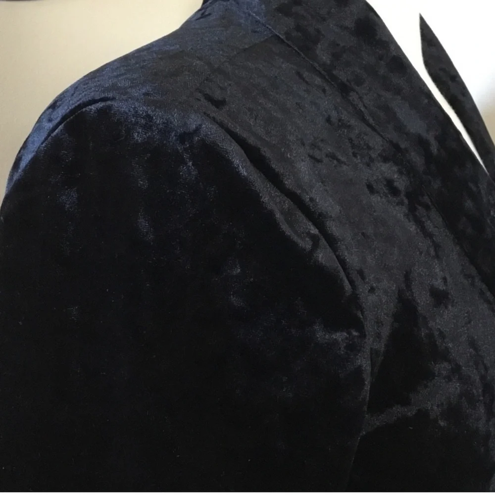 Wayf La Roux Black Velvet Robe with Belt Size XXL